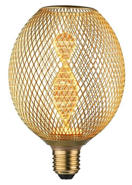 Paulmann LED žarulja MG Globe Metallic Glow Helix (E27, Reguliranje: Bez prigušivanja, Topla bijela, 130 lm, 3,5 W, Mjed)