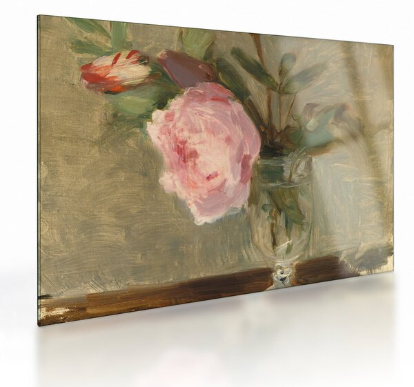 Staklena slika - Berthe Morisot, Peonies, reprodukcije (70x50 cm)