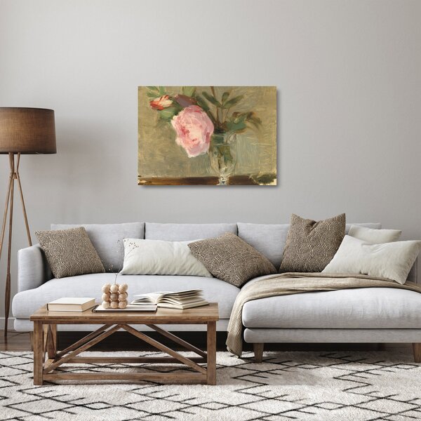 Staklena slika - Berthe Morisot, Peonies, reprodukcije (70x50 cm)
