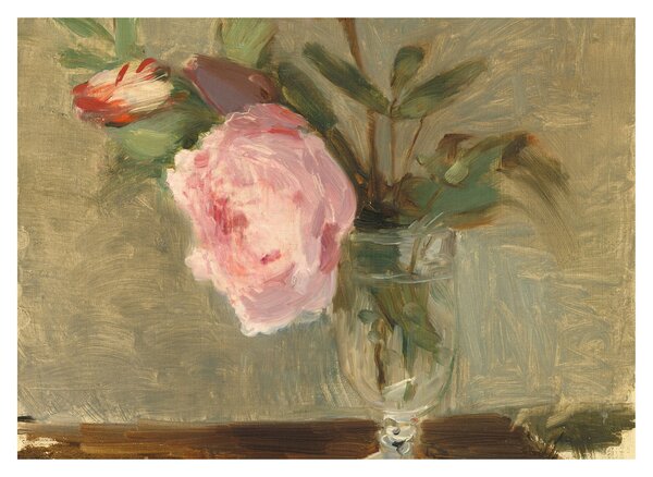 Staklena slika - Berthe Morisot, Peonies, reprodukcije (70x50 cm)