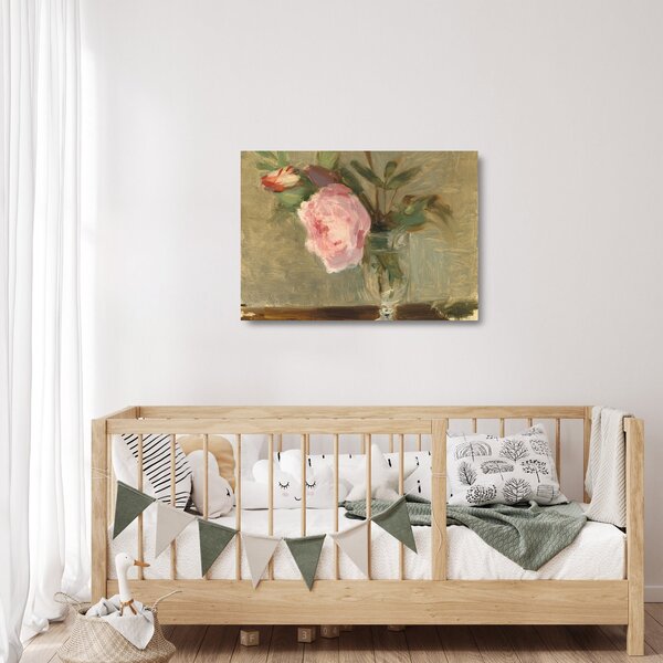 Staklena slika - Berthe Morisot, Peonies, reprodukcije (70x50 cm)