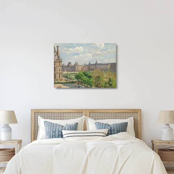 Staklena slika - Camille Pissarro, Place du Carrousel, Paris, reprodukcije (70x50 cm)