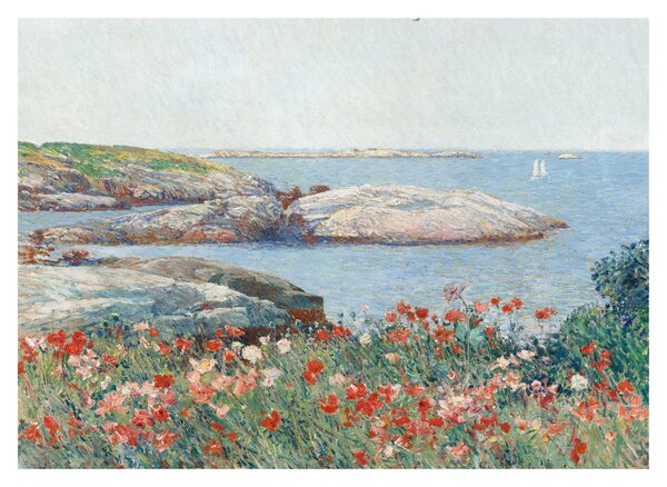 Staklena slika - Childe Hassam, Poppies, Isles of Shoals, reprodukcije (70x50 cm)