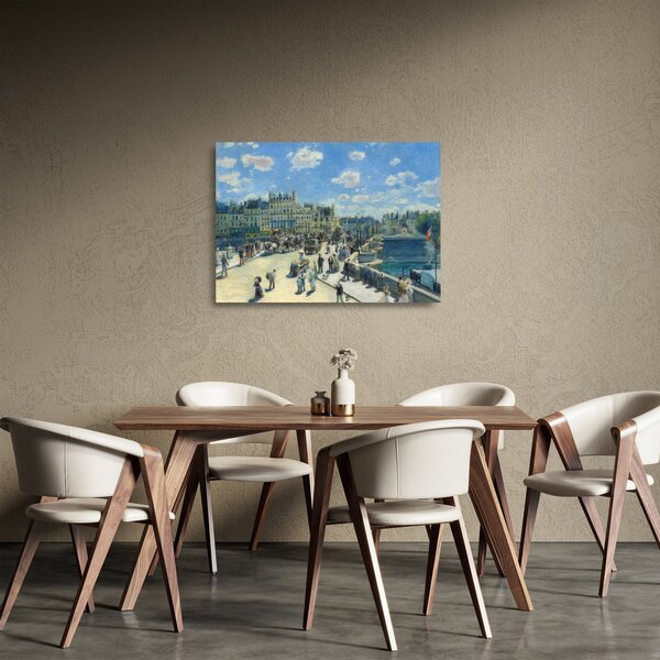 Staklena slika - Auguste Renoir, Pont Neuf, Paris, reprodukcije (70x50 cm)