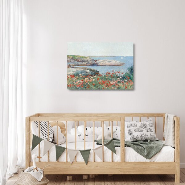 Staklena slika - Childe Hassam, Poppies, Isles of Shoals, reprodukcije (70x50 cm)