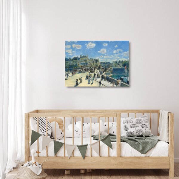 Staklena slika - Auguste Renoir, Pont Neuf, Paris, reprodukcije (70x50 cm)