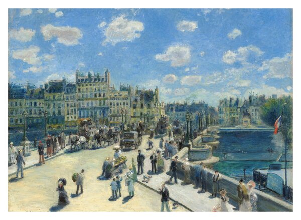 Staklena slika - Auguste Renoir, Pont Neuf, Paris, reprodukcije (70x50 cm)