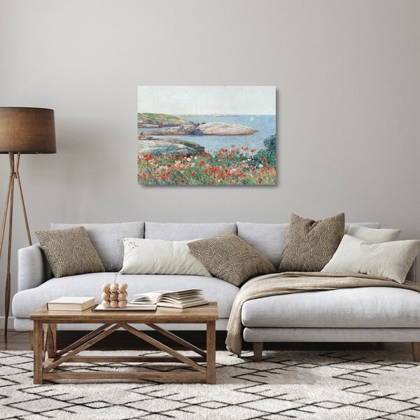 Staklena slika - Childe Hassam, Poppies, Isles of Shoals, reprodukcije (70x50 cm)
