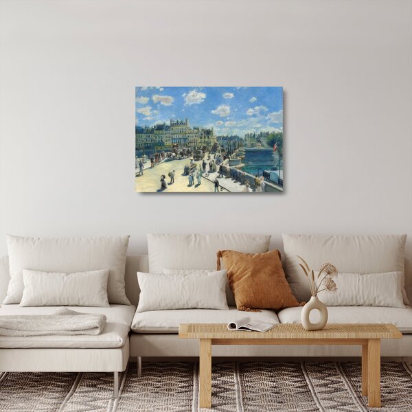Staklena slika - Auguste Renoir, Pont Neuf, Paris, reprodukcije (70x50 cm)