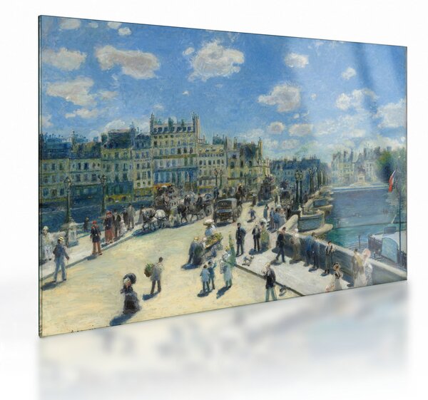 Staklena slika - Auguste Renoir, Pont Neuf, Paris, reprodukcije (70x50 cm)