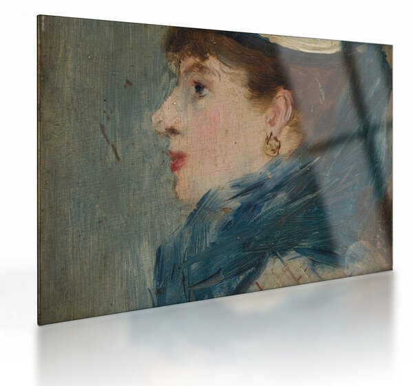 Staklena slika - Edouard Manet, Portrait of a Lady, reprodukcije (70x50 cm)
