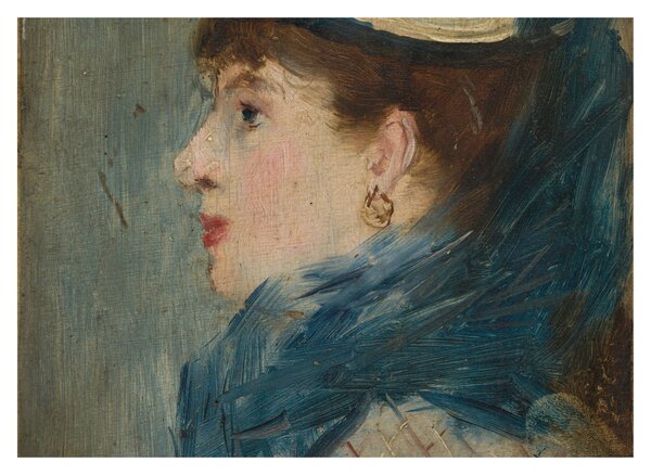 Staklena slika - Edouard Manet, Portrait of a Lady, reprodukcije (70x50 cm)