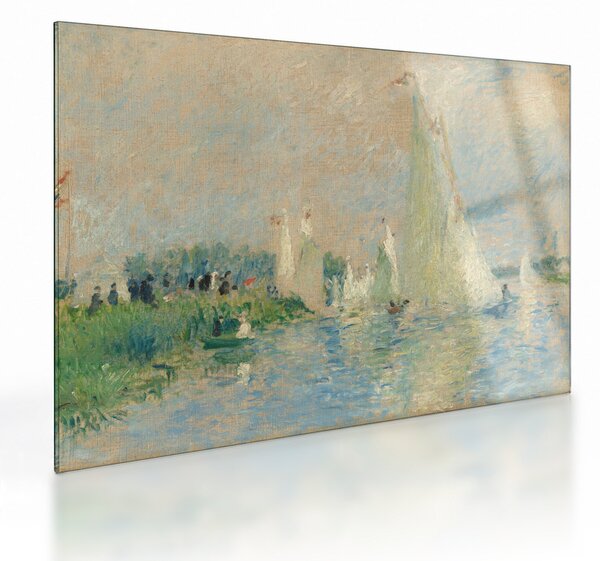 Staklena slika - Auguste Renoir, Regatta at Argenteuil, reprodukcije (70x50 cm)