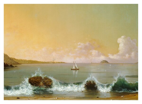 Staklena slika - Martin Johnson Heade, Rio de Janeiro Bay, reprodukcije (70x50 cm)