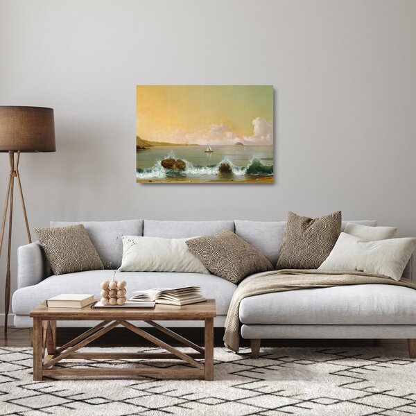 Staklena slika - Martin Johnson Heade, Rio de Janeiro Bay, reprodukcije (70x50 cm)