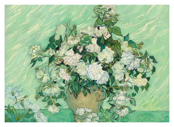 Staklena slika - Vincent van Gogh, Roses, reprodukcije (70x50 cm)