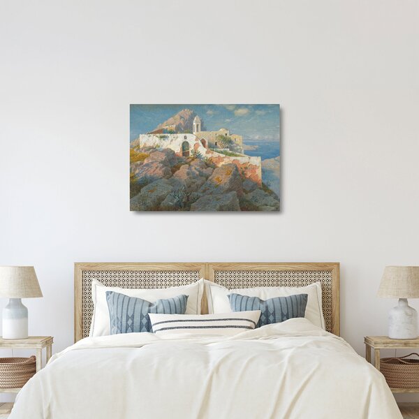 Staklena slika - William Stanley Haseltine, Santa Maria a Cetrella, Anacapri, reprodukcije (70x50 cm)