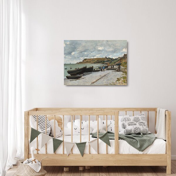 Staklena slika - Claude Monet, Sainte Adresse, reprodukcije (70x50 cm)