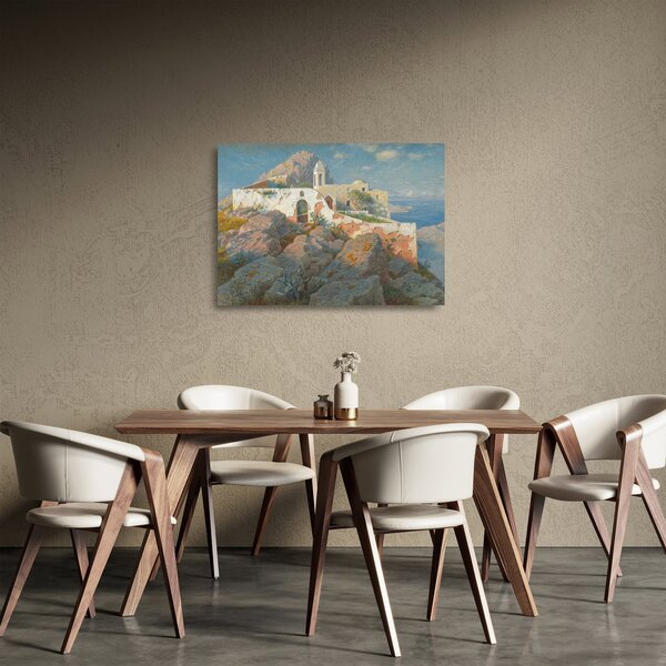 Staklena slika - William Stanley Haseltine, Santa Maria a Cetrella, Anacapri, reprodukcije (70x50 cm)
