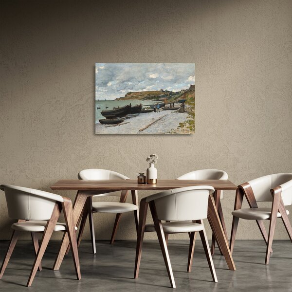 Staklena slika - Claude Monet, Sainte Adresse, reprodukcije (70x50 cm)
