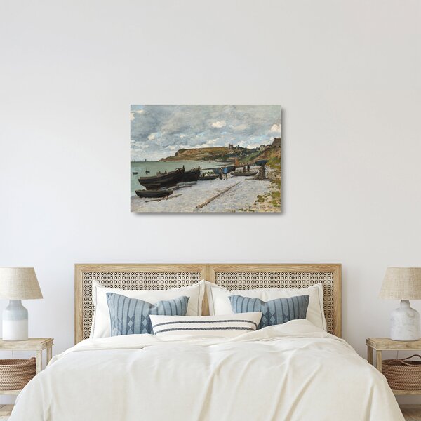Staklena slika - Claude Monet, Sainte Adresse, reprodukcije (70x50 cm)