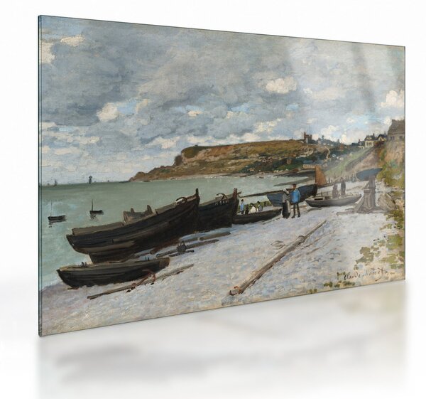 Staklena slika - Claude Monet, Sainte Adresse, reprodukcije (70x50 cm)