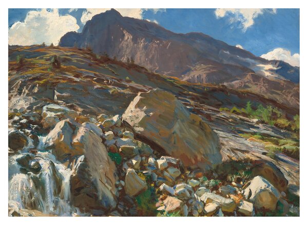 Staklena slika - John Singer Sargent, Simplon Pass, reprodukcije (70x50 cm)