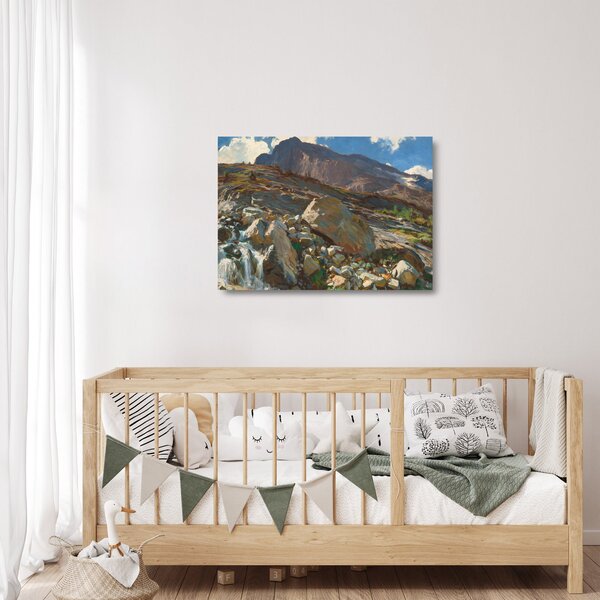 Staklena slika - John Singer Sargent, Simplon Pass, reprodukcije (70x50 cm)