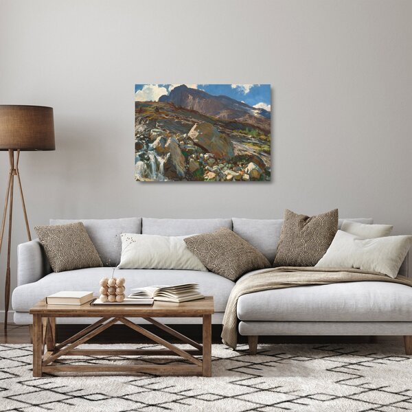 Staklena slika - John Singer Sargent, Simplon Pass, reprodukcije (70x50 cm)