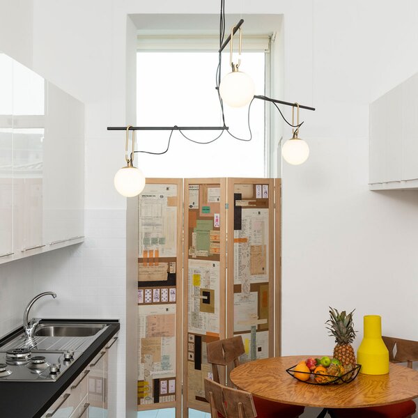 Viseće Svjetiljka Artemide, nh S3 14, prigušiv, Bijela, Dnevna soba, Metal, Dizajn