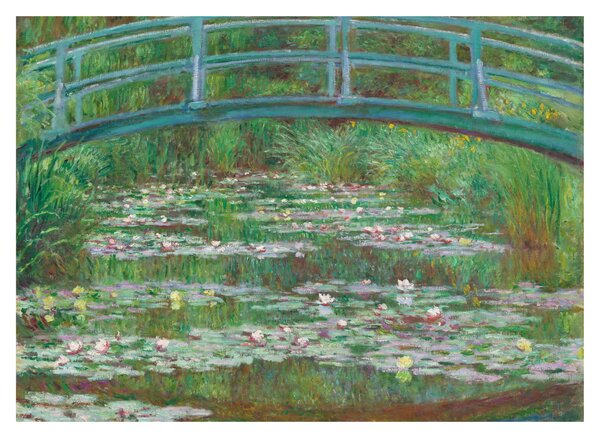 Staklena slika - Claude Monet, The Japanese Footbridge, reprodukcije (70x50 cm)