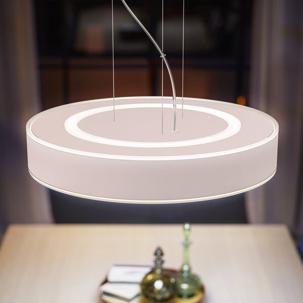 Viseće Svjetiljka Philips Hue, Philips Hue, prigušiv, Bijela, Dnevna soba, Metal, Moderan