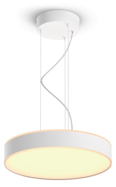 Viseće Svjetiljka Philips Hue, Philips Hue, prigušiv, Bijela, Dnevna soba, Metal, Moderan