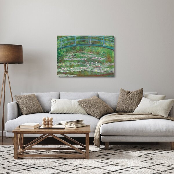 Staklena slika - Claude Monet, The Japanese Footbridge, reprodukcije (70x50 cm)