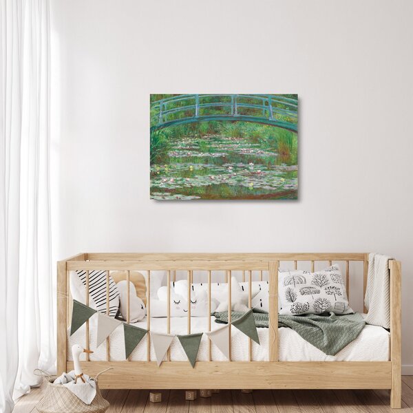 Staklena slika - Claude Monet, The Japanese Footbridge, reprodukcije (70x50 cm)