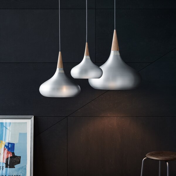 Viseće Svjetiljka FRITZ HANSEN, Orient P2, prigušiv, Metalik, Dnevna soba, Metal, Dizajn