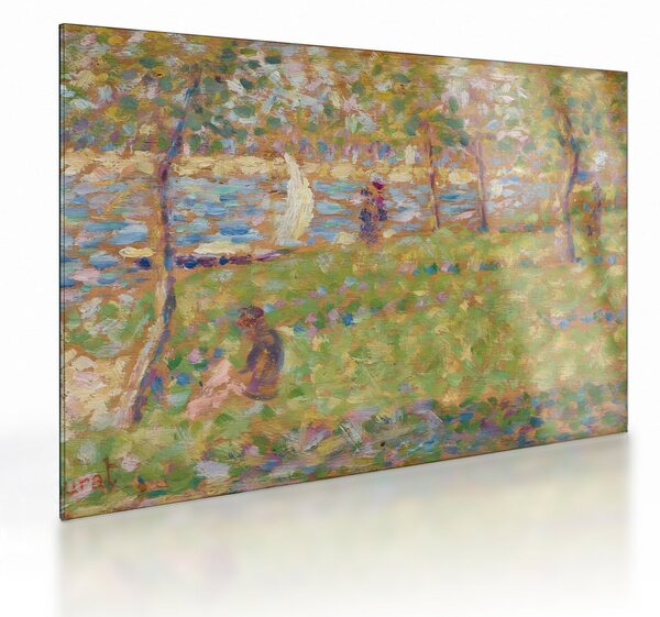Staklena slika - Georges Seurat, Study for "La Grande Jatte", reprodukcije (70x50 cm)