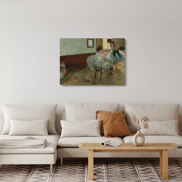 Staklena slika - Edgar Degas, The Dance Lesson, reprodukcije (70x50 cm)