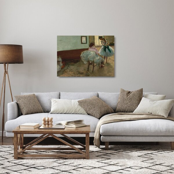 Staklena slika - Edgar Degas, The Dance Lesson, reprodukcije (70x50 cm)