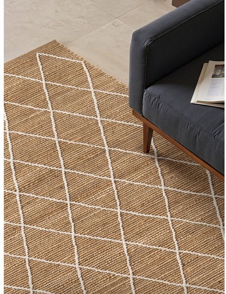 Ručno rađen juteni tepih u prirodnoj boji 120x180 cm Kunu – Hanse Home