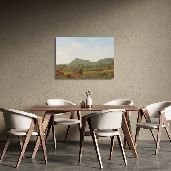 Staklena slika - Simon Denis, View Near Naples, reprodukcije (70x50 cm)