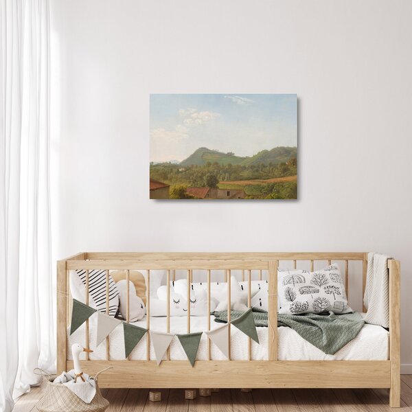Staklena slika - Simon Denis, View Near Naples, reprodukcije (70x50 cm)