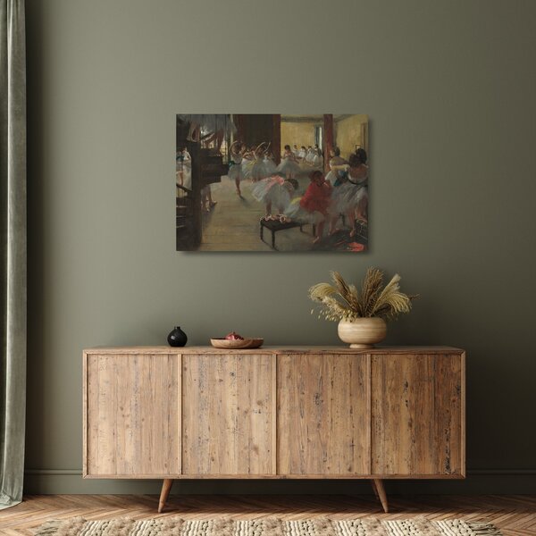 Staklena slika - Edgar Degas, The Dance Class, reprodukcije (70x50 cm)