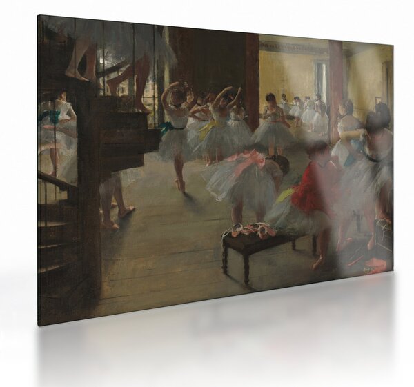 Staklena slika - Edgar Degas, The Dance Class, reprodukcije (70x50 cm)