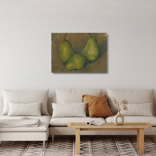 Staklena slika - Paul Cézanne, Three Pears, reprodukcije (70x50 cm)