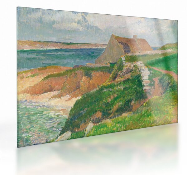 Staklena slika - Henri Moret, The Island of Raguenez, Brittany, reprodukcije (70x50 cm)