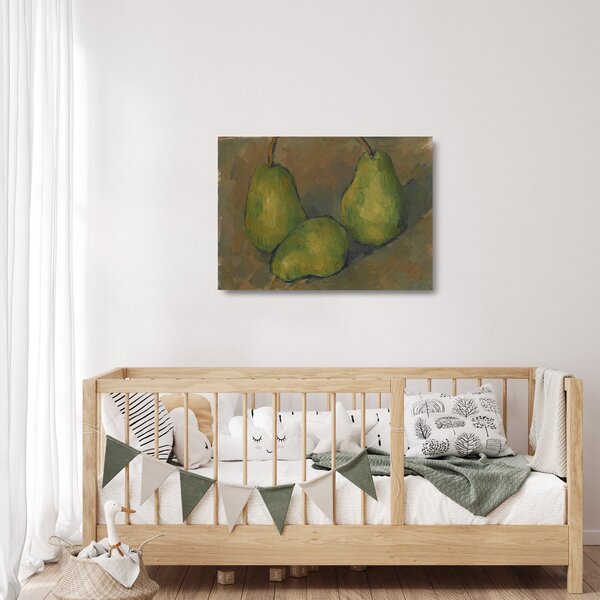 Staklena slika - Paul Cézanne, Three Pears, reprodukcije (70x50 cm)