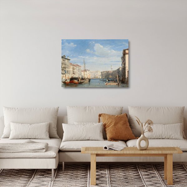 Staklena slika - Richard Parkes Bonington, The Grand Canal, reprodukcije (70x50 cm)