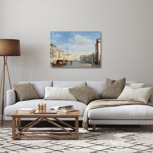Staklena slika - Richard Parkes Bonington, The Grand Canal, reprodukcije (70x50 cm)