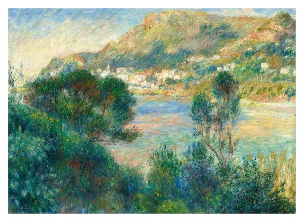 Staklena slika - Auguste Renoir, View of Monte Carlo from Cap Martin, reprodukcije (70x50 cm)